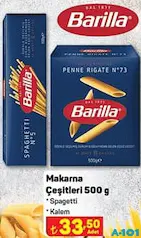 BARİLLA MAKARNA ÇEŞİTLERİ 500 G BARİLLA MAKARNA ÇEŞİTLERİ 500 G